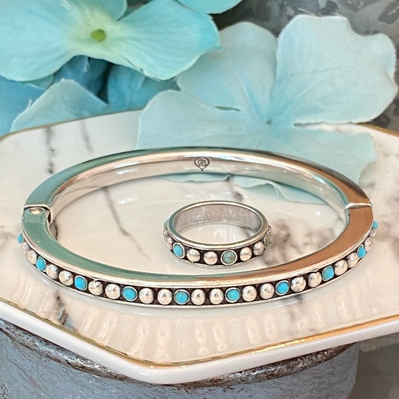 ⭐️SOLD⭐️Brighton “INDIE” Turquoise Bracelet & Ring - Picture 7 of 7